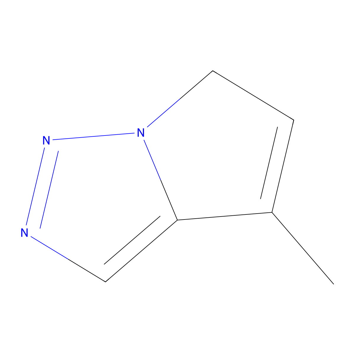 4-Methyl-6H-pyrrolo[1,2-c][1,2,3]triazole molecular structure, CAS 64804-02-0