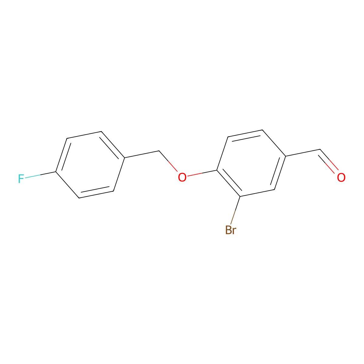 3-Bromo-4-[(4-fluorophenyl)methoxy]benzaldehyde molecular structure, CAS 6481-37-4