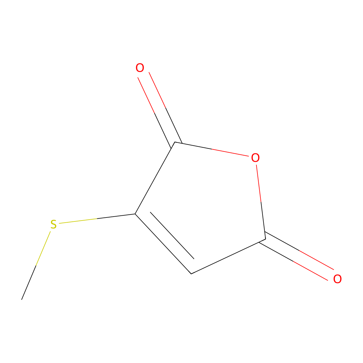 3-(Methylsulfanyl)-2,5-dihydrofuran-2,5-dione molecular structure, CAS 64810-01-1