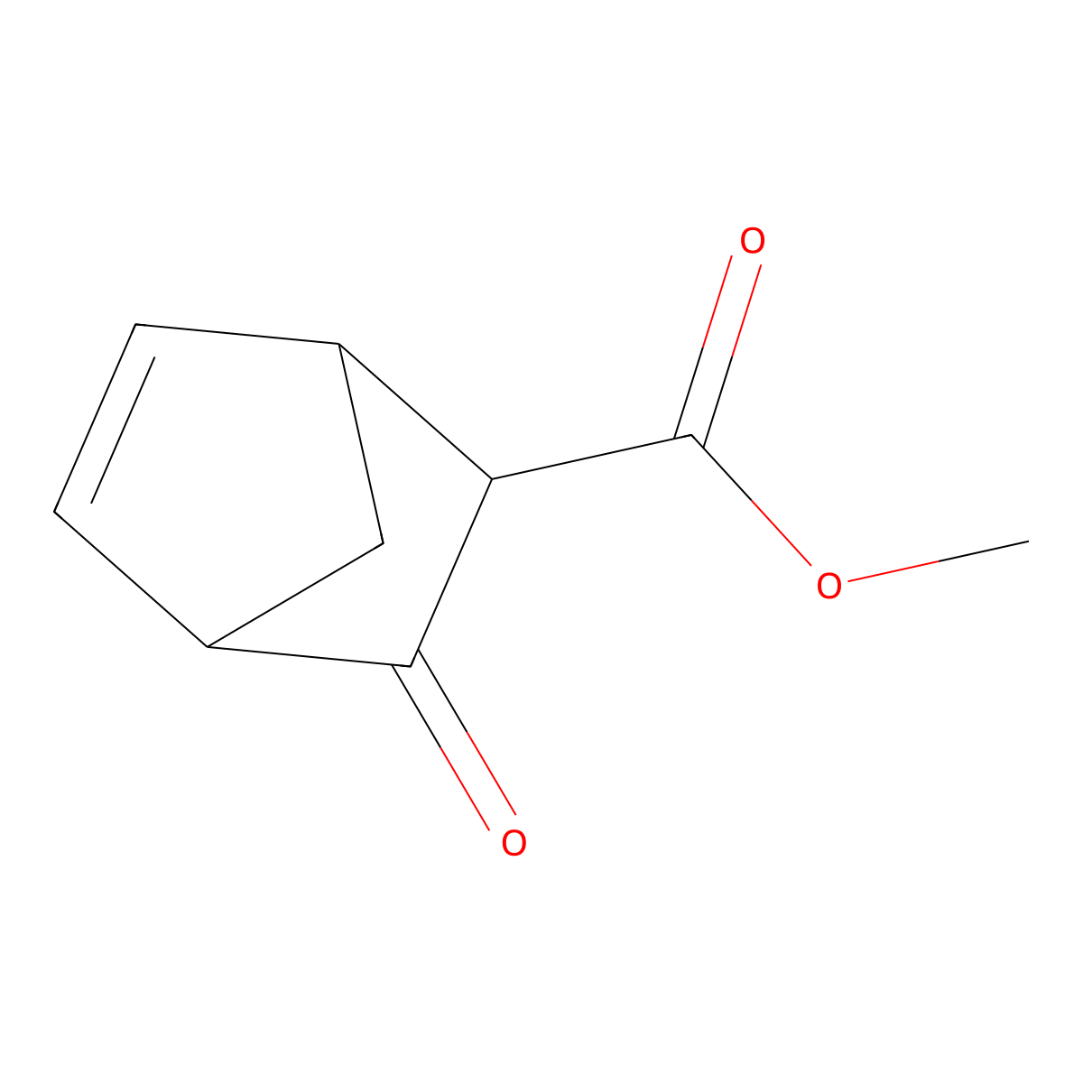 Methyl 3-oxobicyclo[2.2.1]hept-5-ene-2-carboxylate molecular structure, CAS 64810-11-3