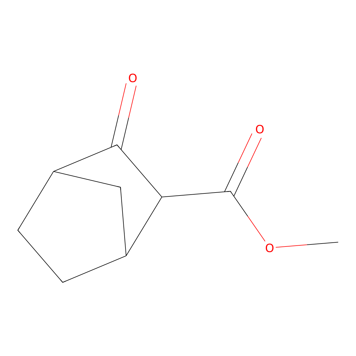 Methyl 3-oxobicyclo[2.2.1]heptane-2-carboxylate molecular structure, CAS 64810-14-6