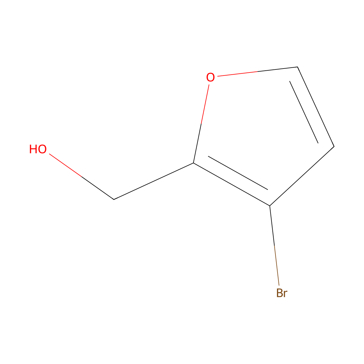(3-Bromofuran-2-yl)methanol molecular structure, CAS 64817-17-0