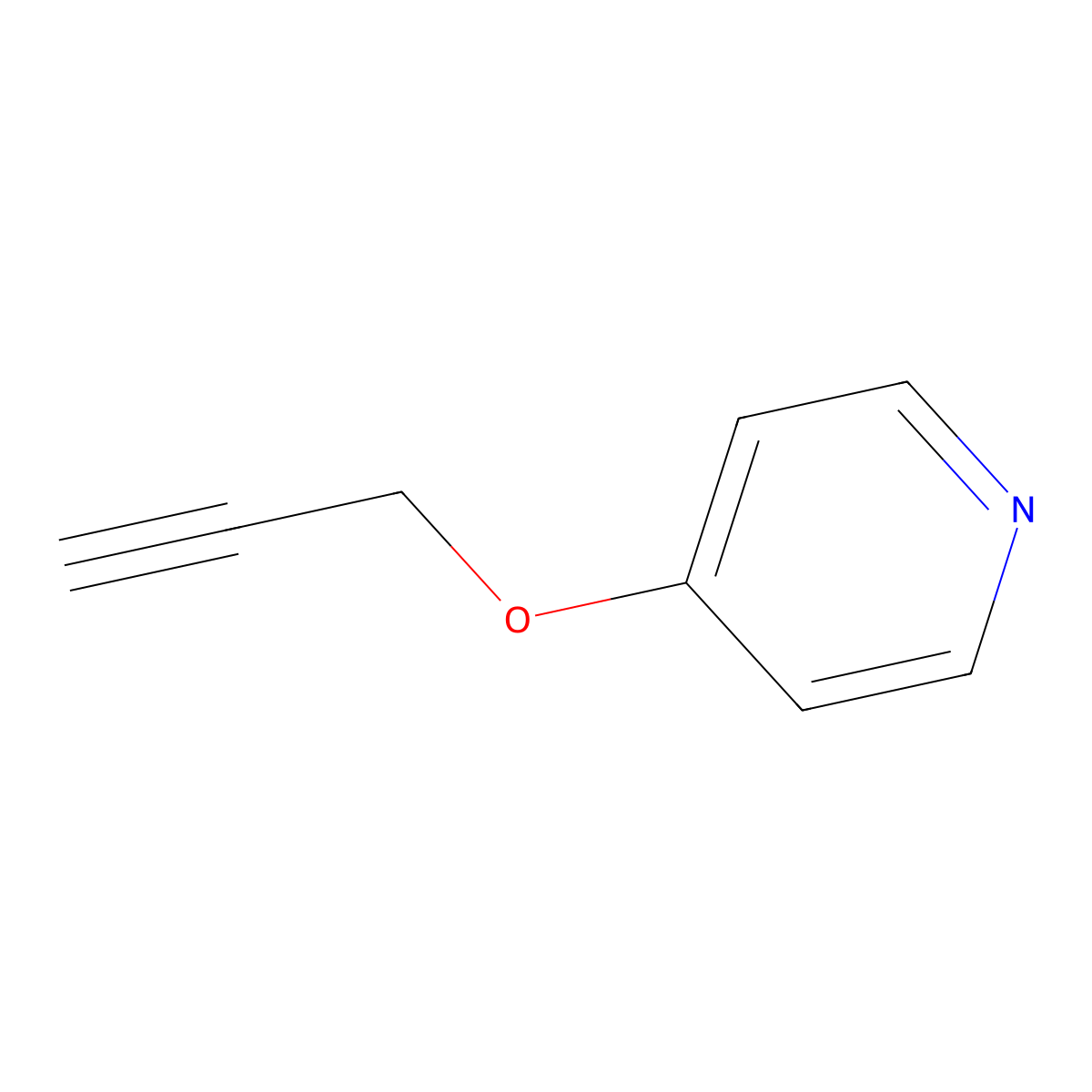 4-(Prop-2-YN-1-yloxy)pyridine molecular structure, CAS 64818-18-4