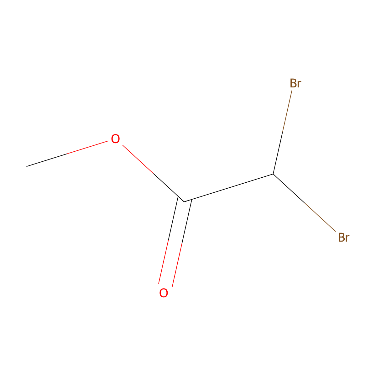 Methyl dibromoacetate molecular structure, CAS 6482-26-4