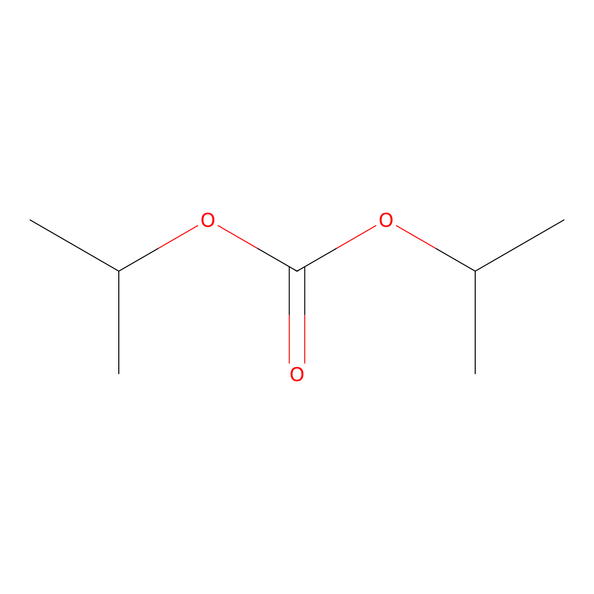 Diisopropyl carbonate molecular structure, CAS 6482-34-4