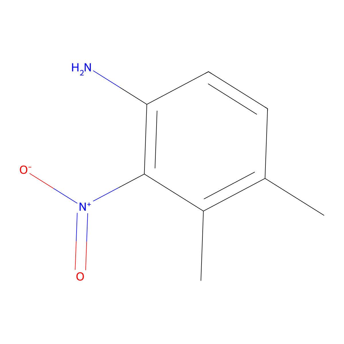 3,4-Dimethyl-2-nitroaniline molecular structure, CAS 64823-23-0