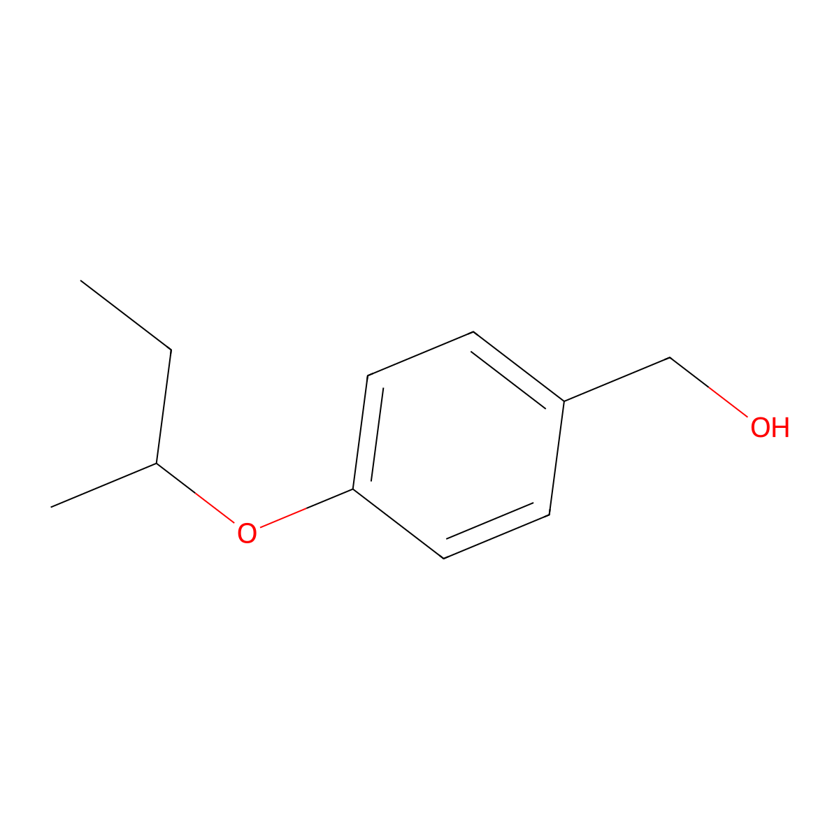 (4-(sec-Butoxy)phenyl)methanol molecular structure, CAS 64825-05-4