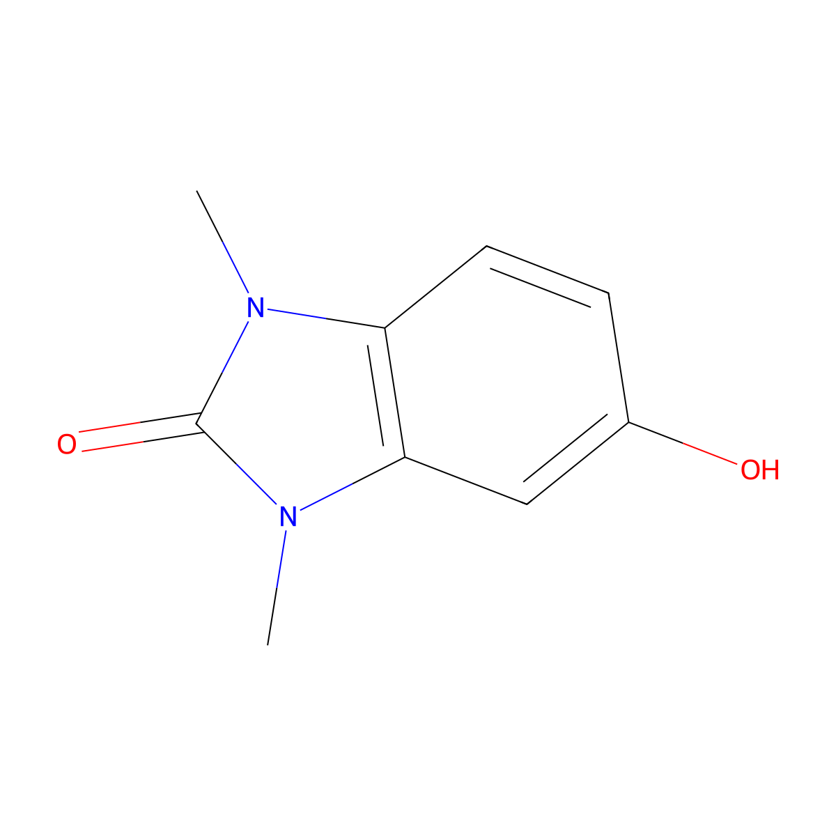 5-hydroxy-1,3-dimethyl-2,3-dihydro-1H-1,3-benzodiazol-2-one molecular structure, CAS 64826-46-6