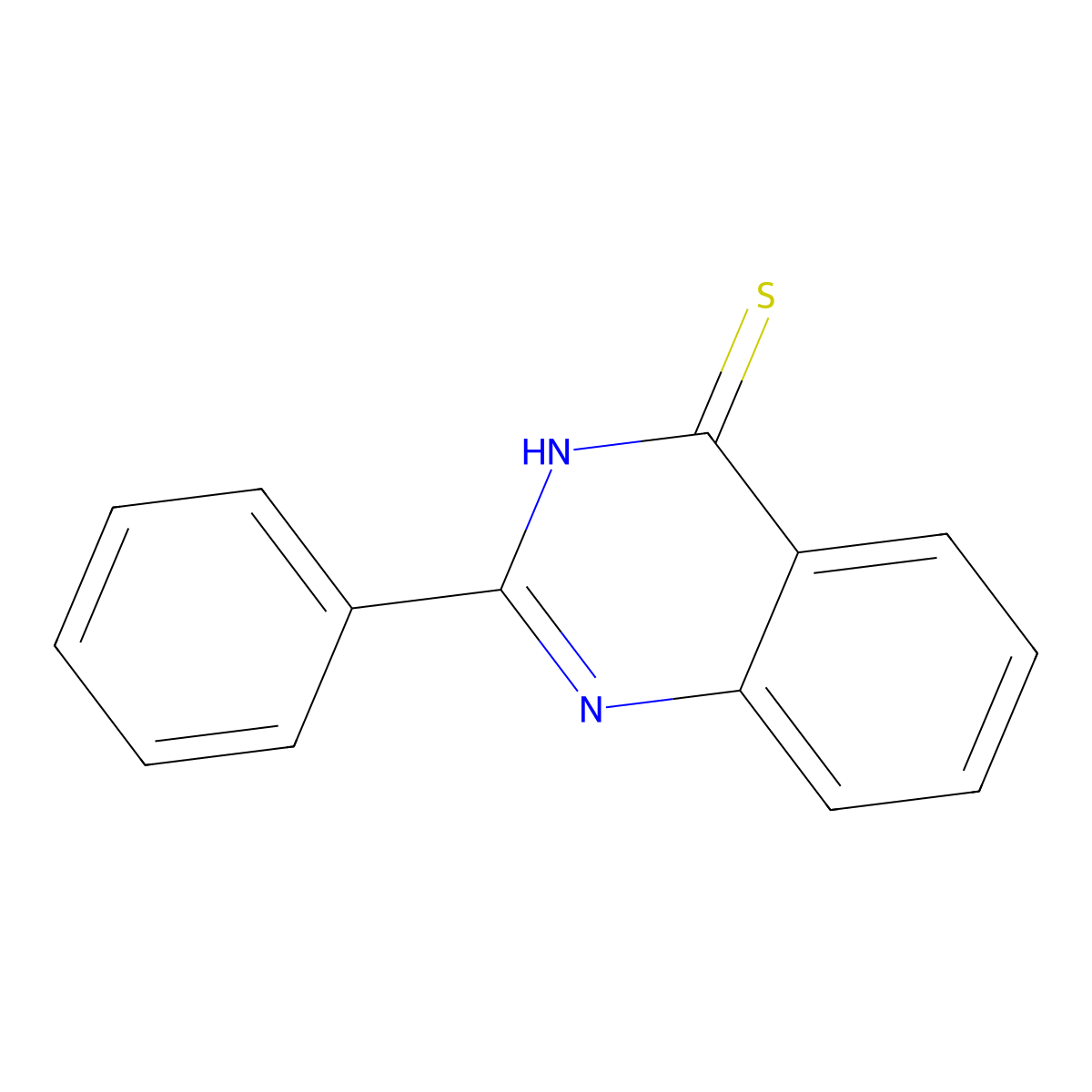 2-Phenylquinazoline-4(1H)-thione molecular structure, CAS 6483-99-4