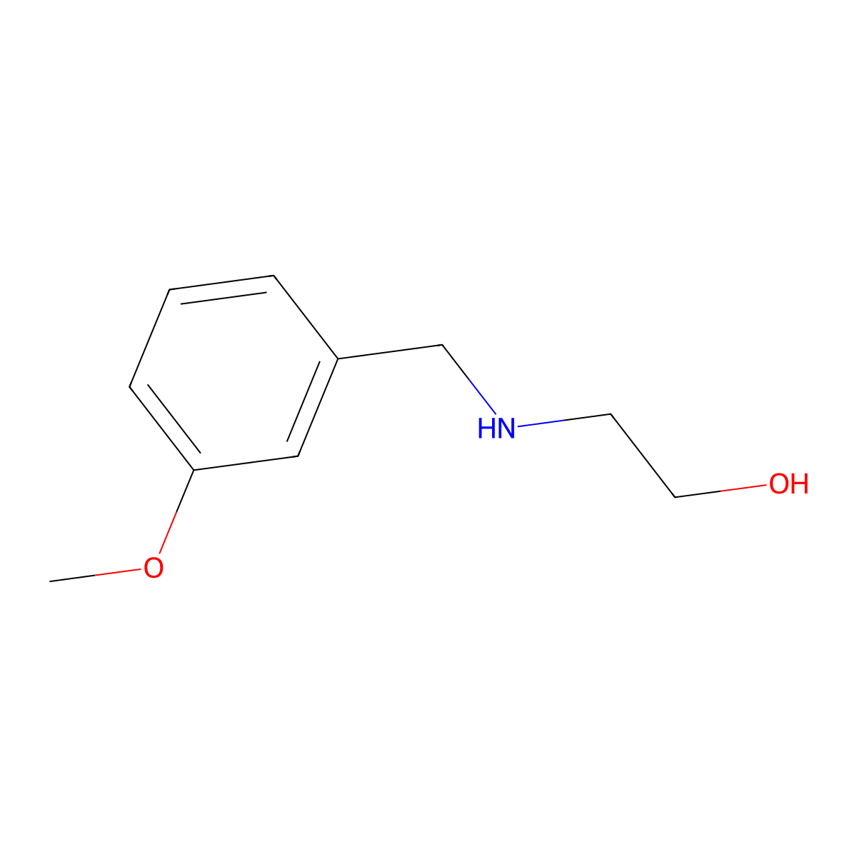 2-[(3-Methoxyphenyl)methylamino]ethanol molecular structure, CAS 64834-62-4