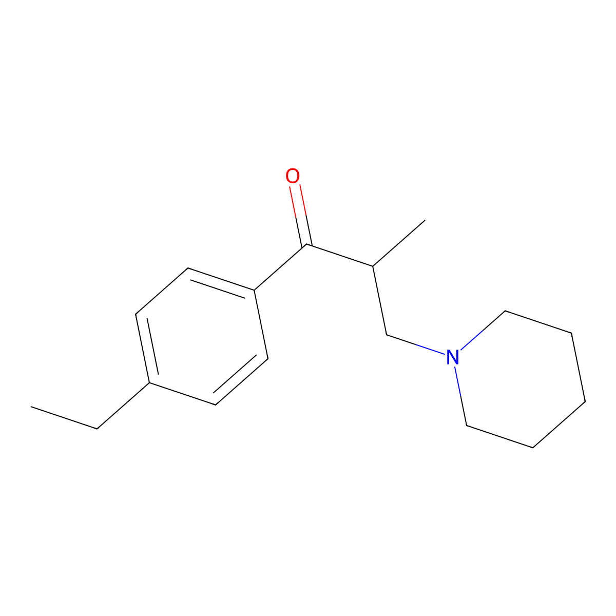 Eperisone molecular structure, CAS 64840-90-0