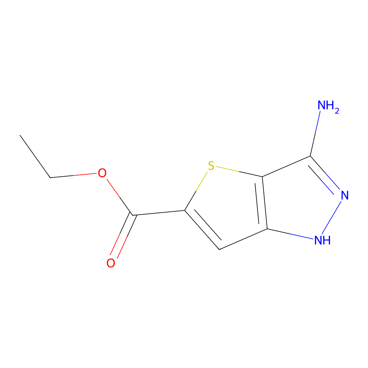Ethyl 3-amino-1h-thieno[3,2-c]pyrazole-5-carboxylate molecular structure, CAS 648411-36-3