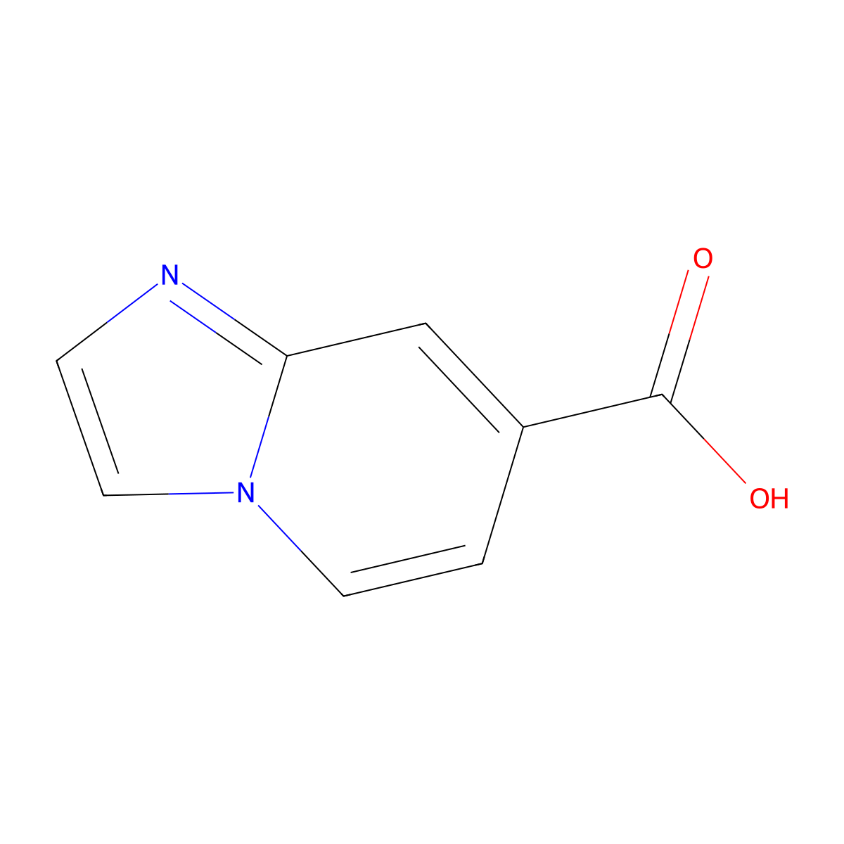 Imidazo[1,2-a]pyridine-7-carboxylic acid molecular structure, CAS 648423-85-2