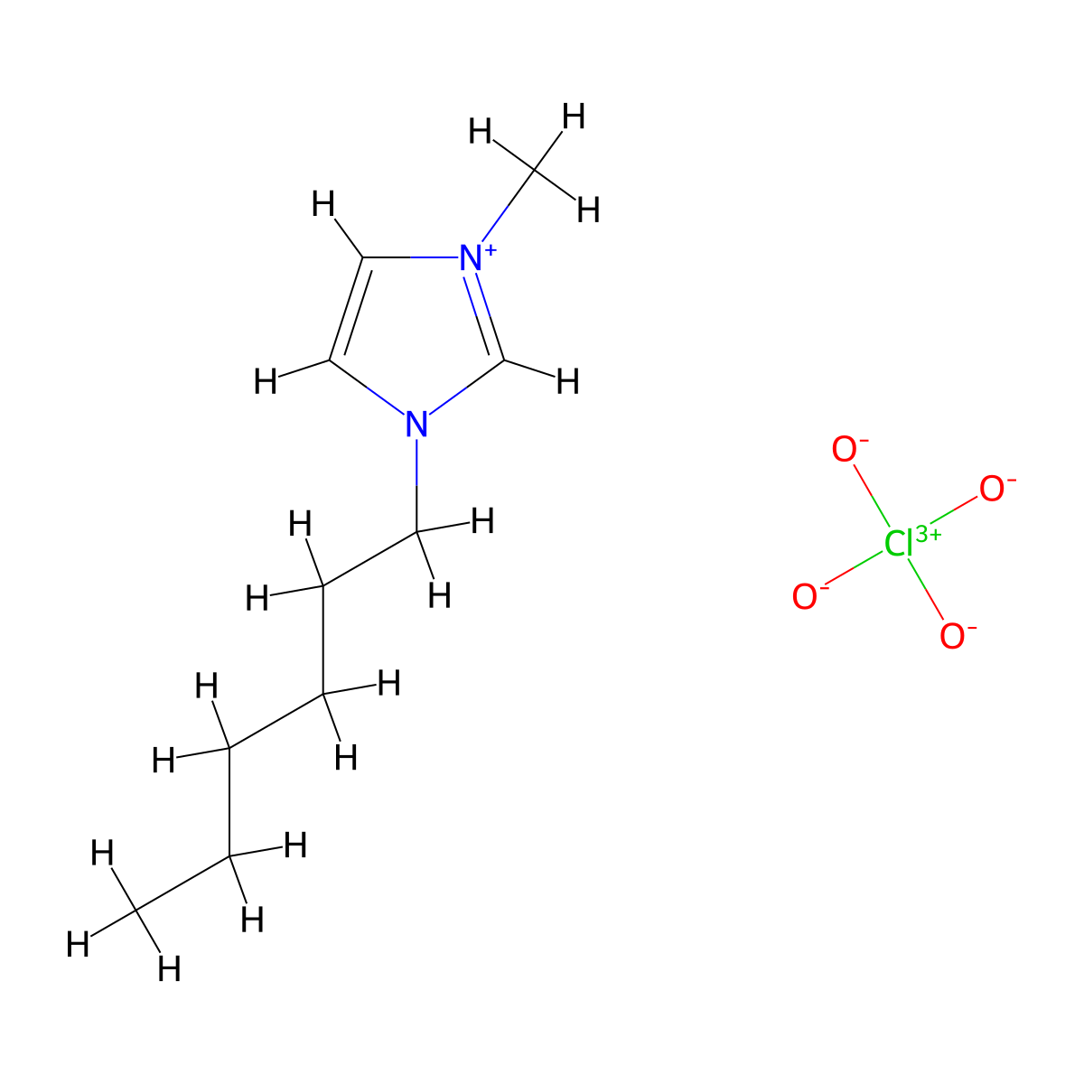 1-Hexyl-3-methylimidazolium perchlorate molecular structure, CAS 648424-43-5