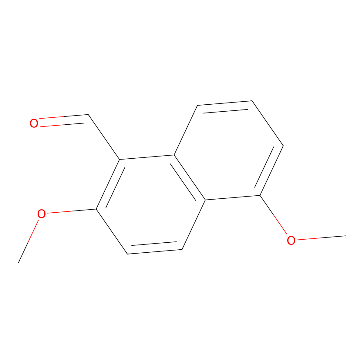2,5-Dimethoxynaphthalene-1-carbaldehyde molecular structure, CAS 648426-83-9