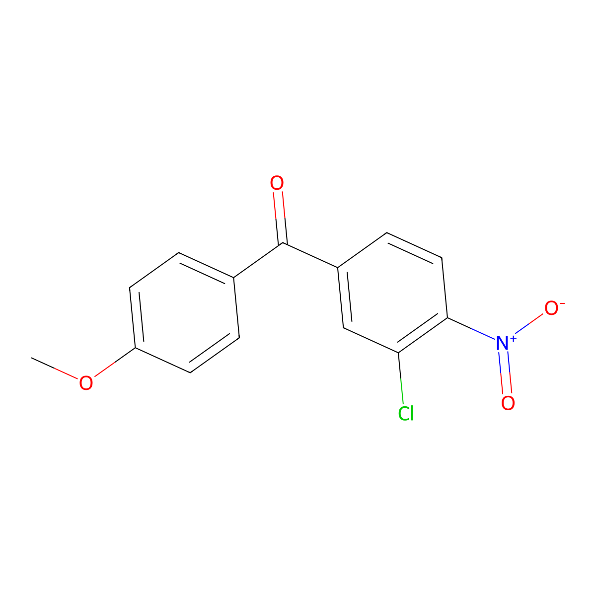 (3-Chloro-4-nitrophenyl)(4-methoxyphenyl)methanone molecular structure, CAS 648427-40-1