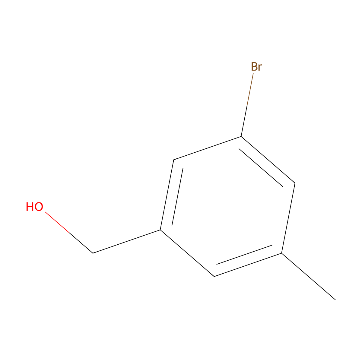 (3-Bromo-5-methylphenyl)methanol molecular structure, CAS 648439-19-4