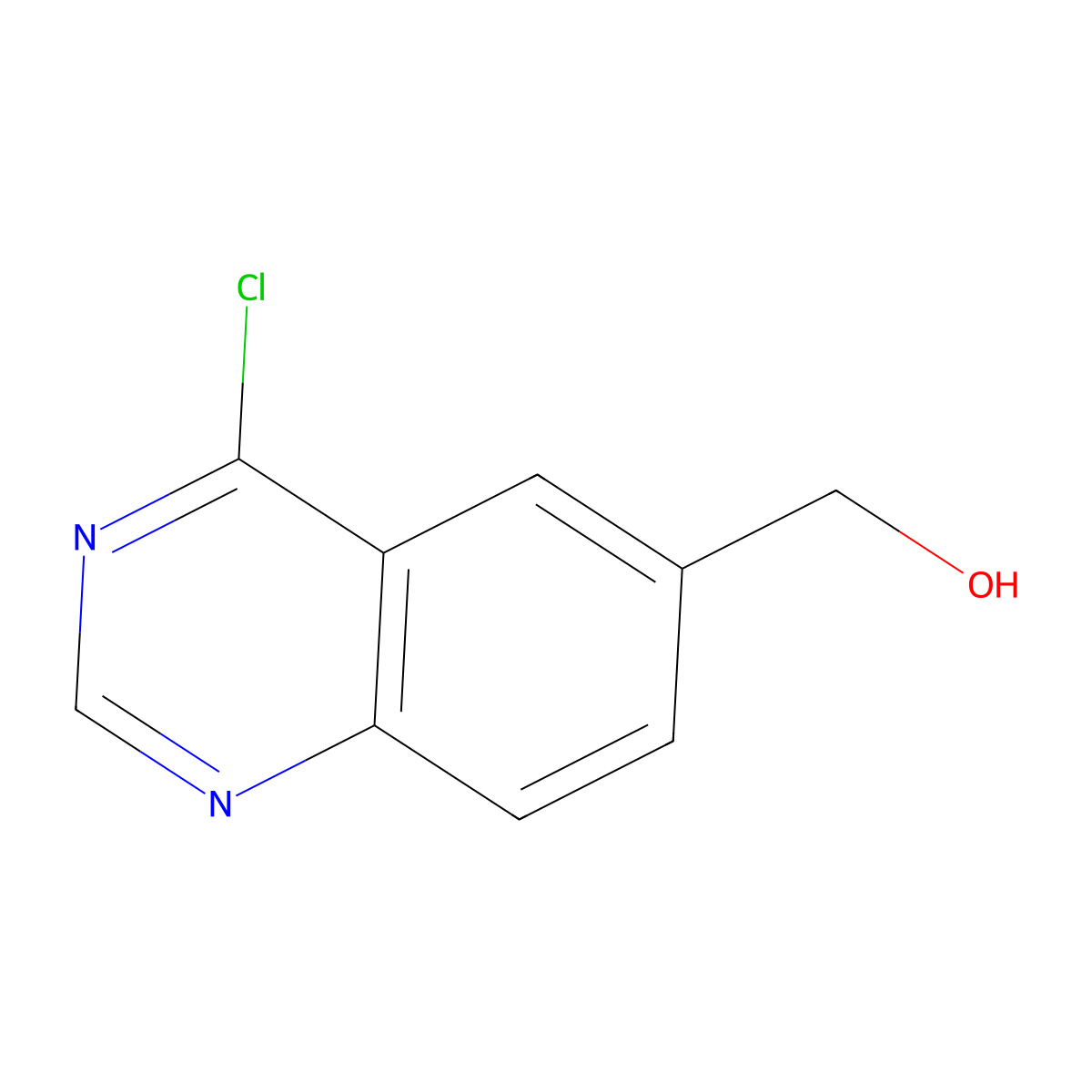 (4-Chloroquinazolin-6-yl)methanol molecular structure, CAS 648449-06-3