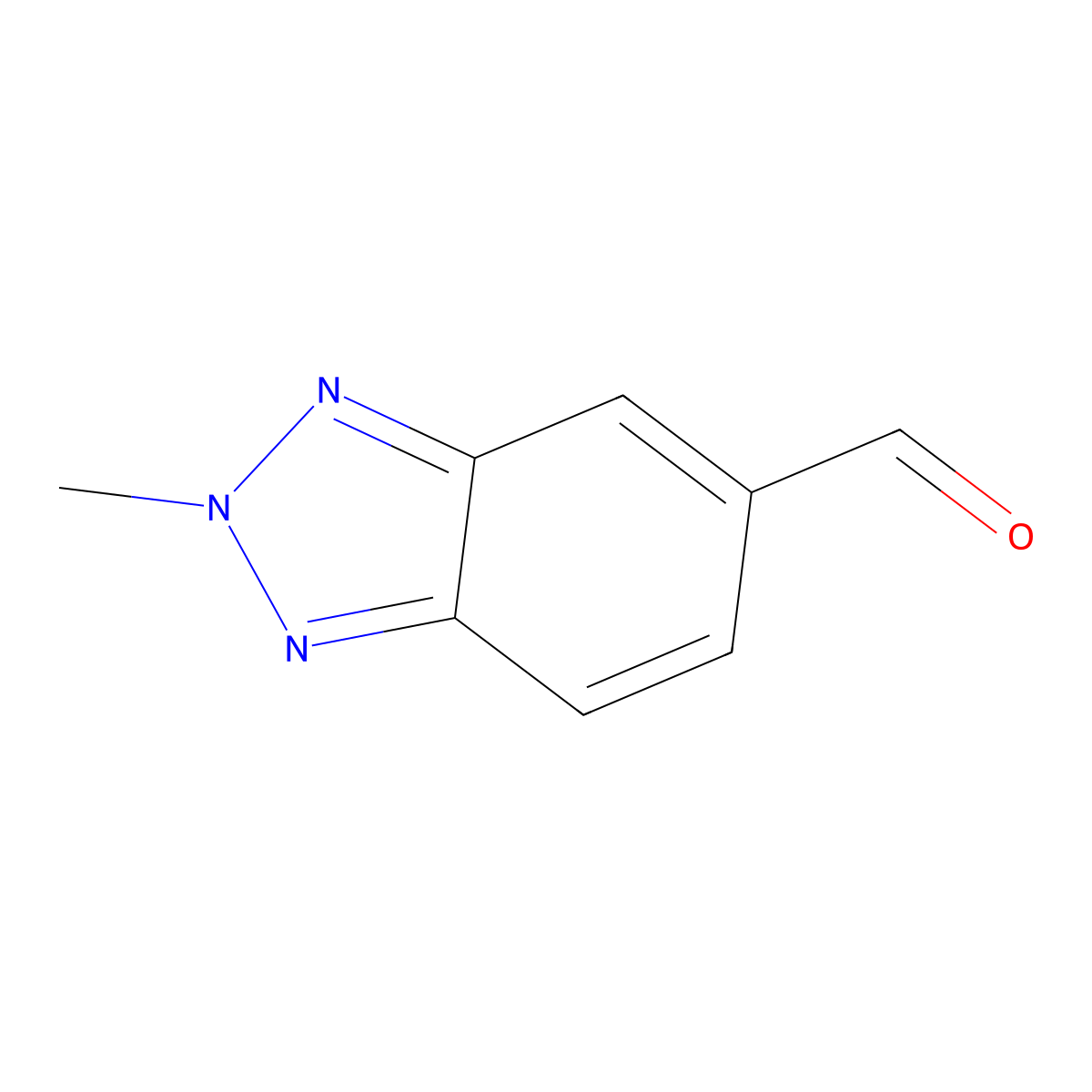2-Methyl-2H-benzo[d][1,2,3]triazole-5-carbaldehyde molecular structure, CAS 648449-28-9