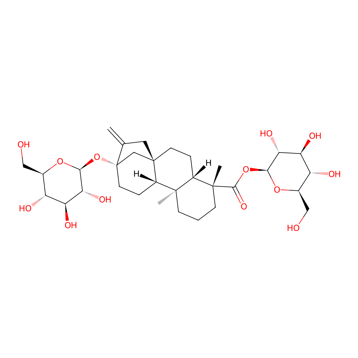Rubusoside molecular structure, CAS 64849-39-4