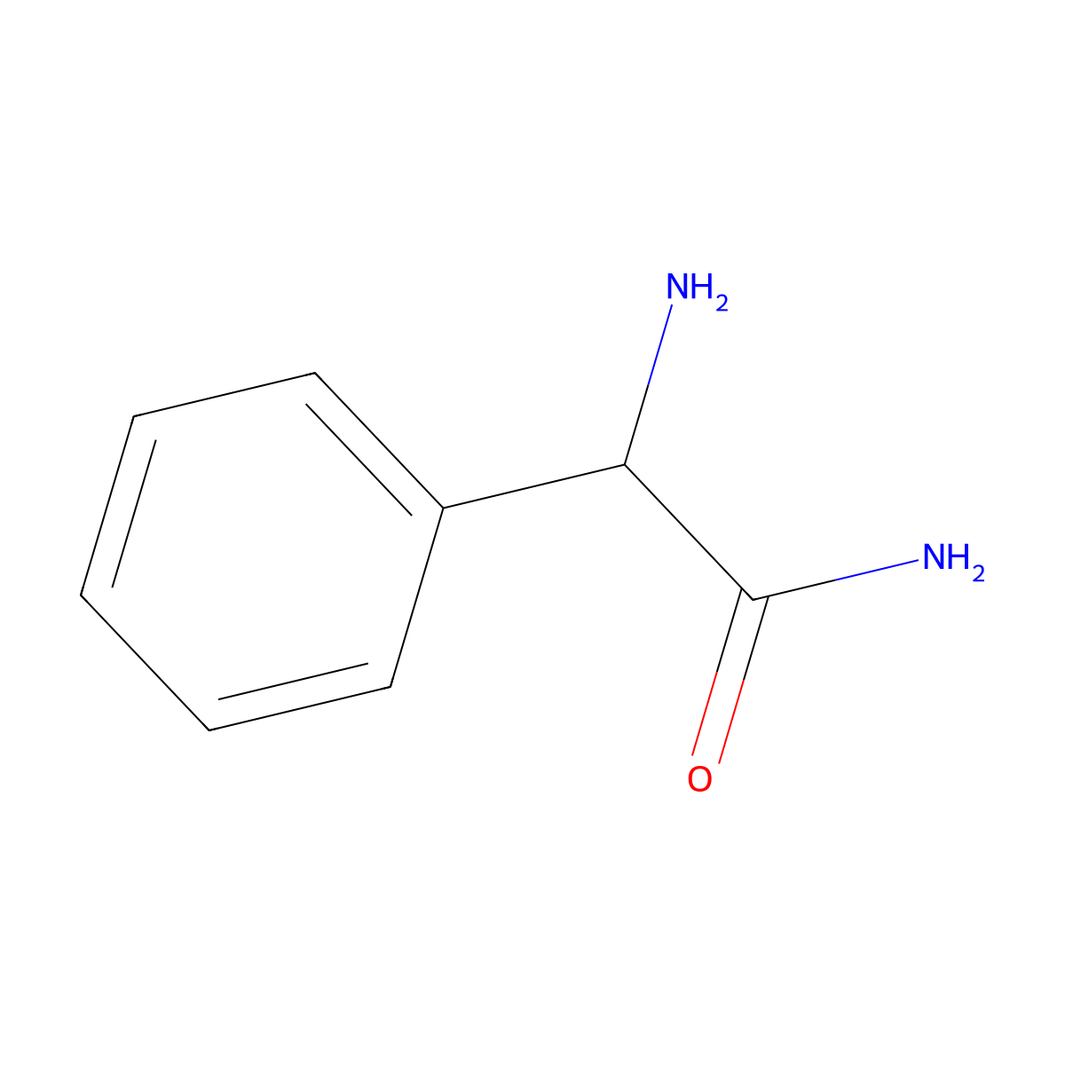 (S)-(+)-2-Phenylglycine amide molecular structure, CAS 6485-52-5