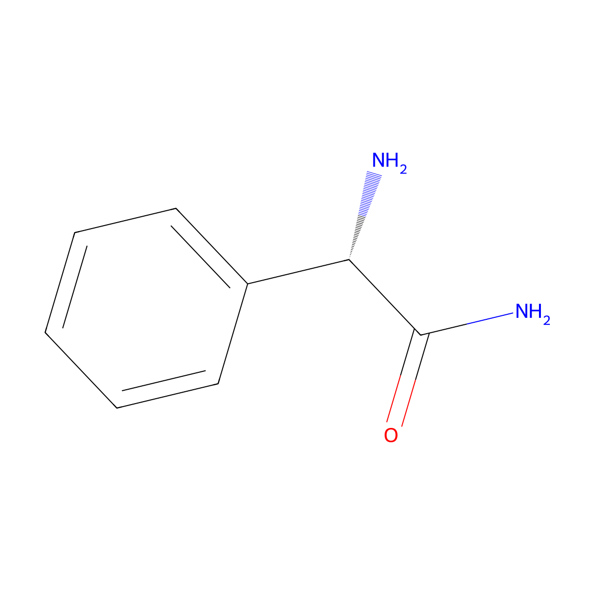 (S)-(+)-2-Phenylglycine amide molecular structure, CAS 6485-52-5