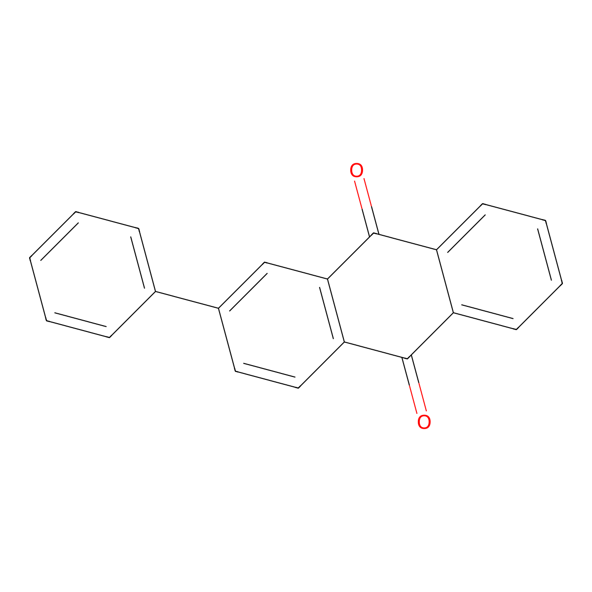 2-Phenylanthraquinone molecular structure, CAS 6485-97-8