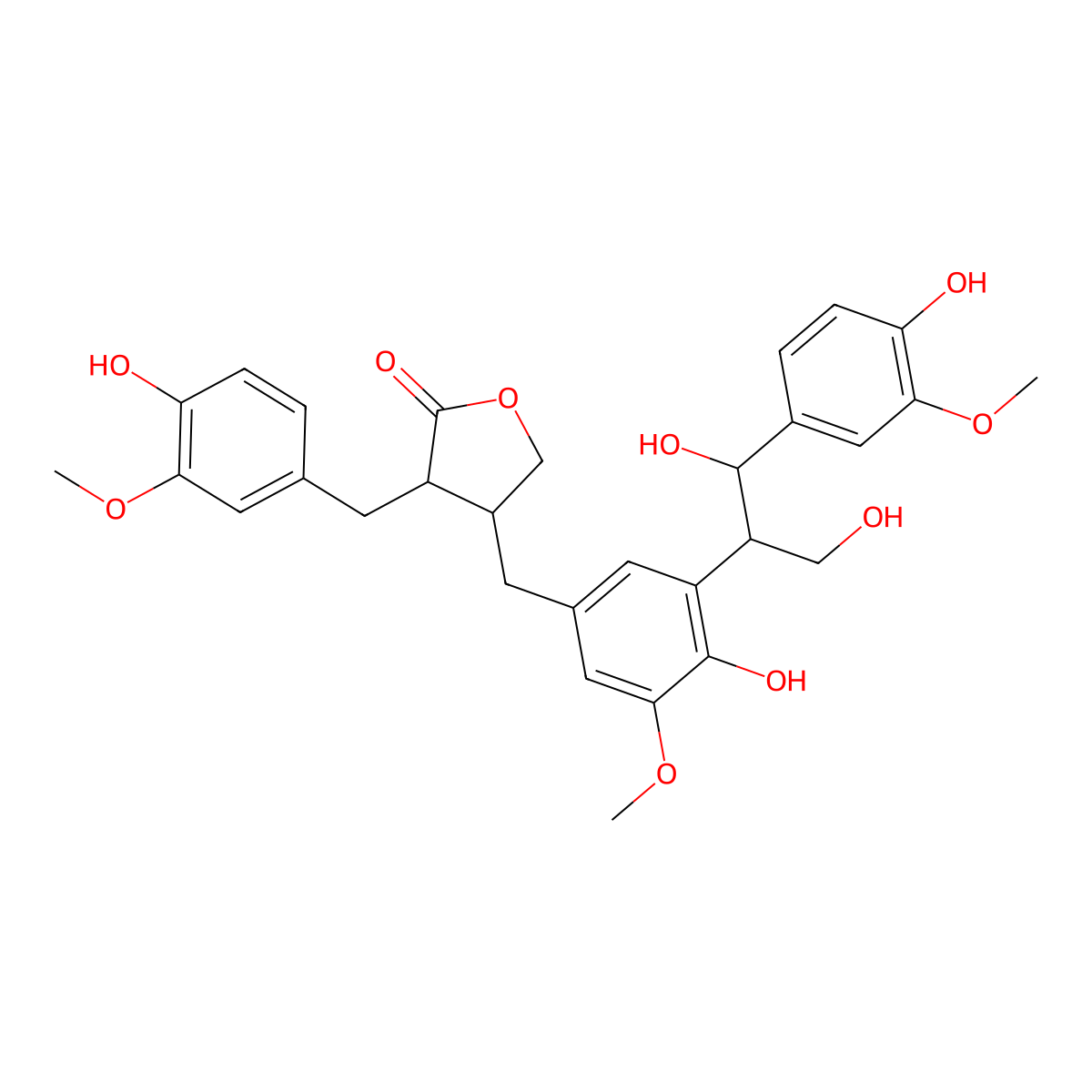 Lappaol C molecular structure, CAS 64855-00-1