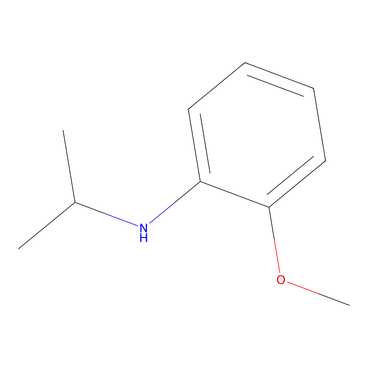 2-methoxy-N-(propan-2-yl)aniline molecular structure, CAS 64856-16-2