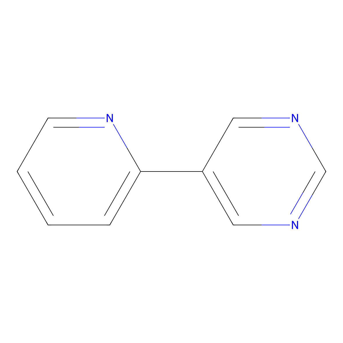5-(Pyridin-2-yl)pyrimidine molecular structure, CAS 64858-29-3