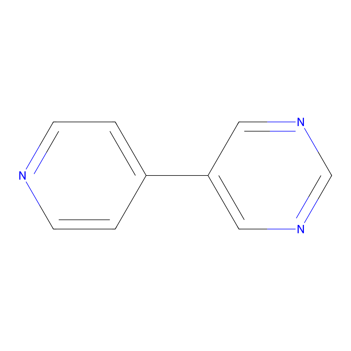 5-(Pyridin-4-yl)pyrimidine molecular structure, CAS 64858-30-6