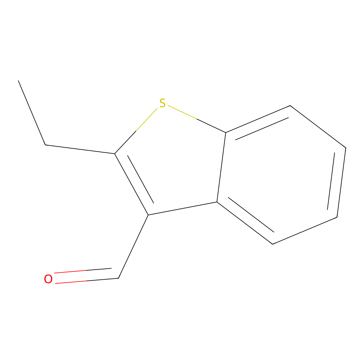 2-Ethylbenzo[b]thiophene-3-carbaldehyde molecular structure, CAS 64860-34-0