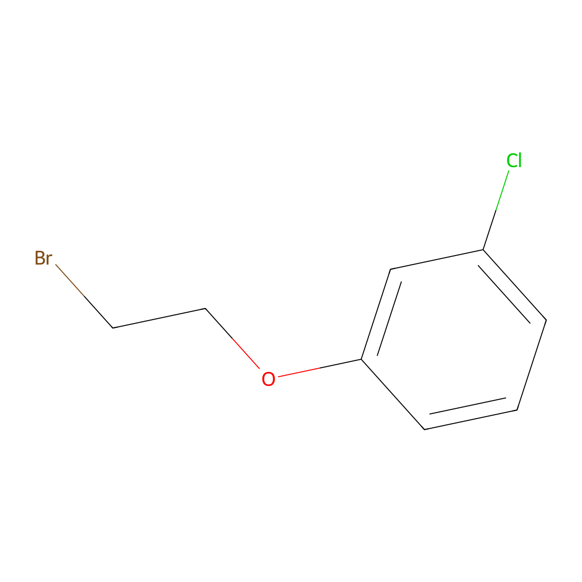 1-(2-Bromoethoxy)-3-chlorobenzene molecular structure, CAS 6487-84-9