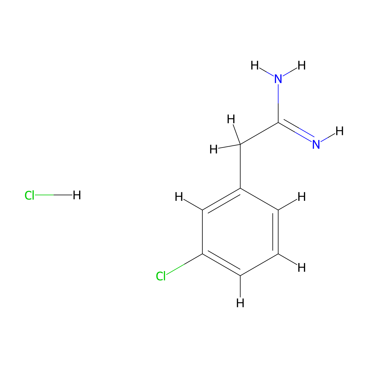 2-(3-Chlorophenyl)ethanimidamide hydrochloride molecular structure, CAS 6487-96-3