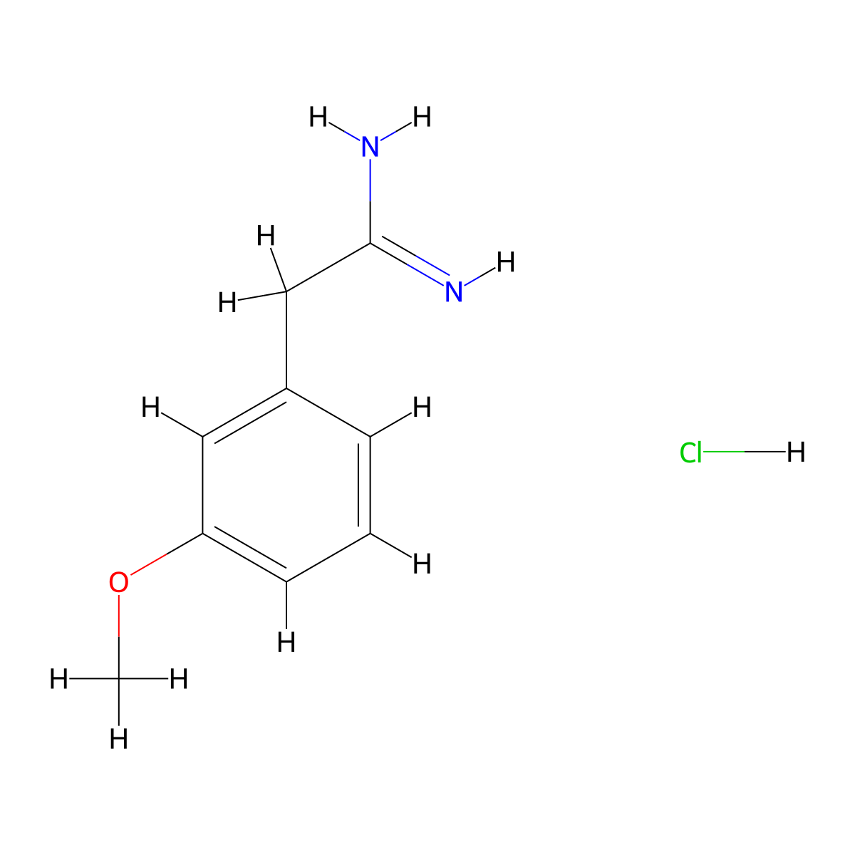 2-(3-Methoxyphenyl)ethanimidamide hydrochloride molecular structure, CAS 6487-98-5
