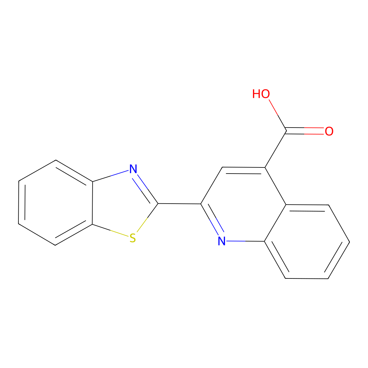 2-(1,3-Benzothiazol-2-yl)quinoline-4-carboxylic acid molecular structure, CAS 64873-84-3