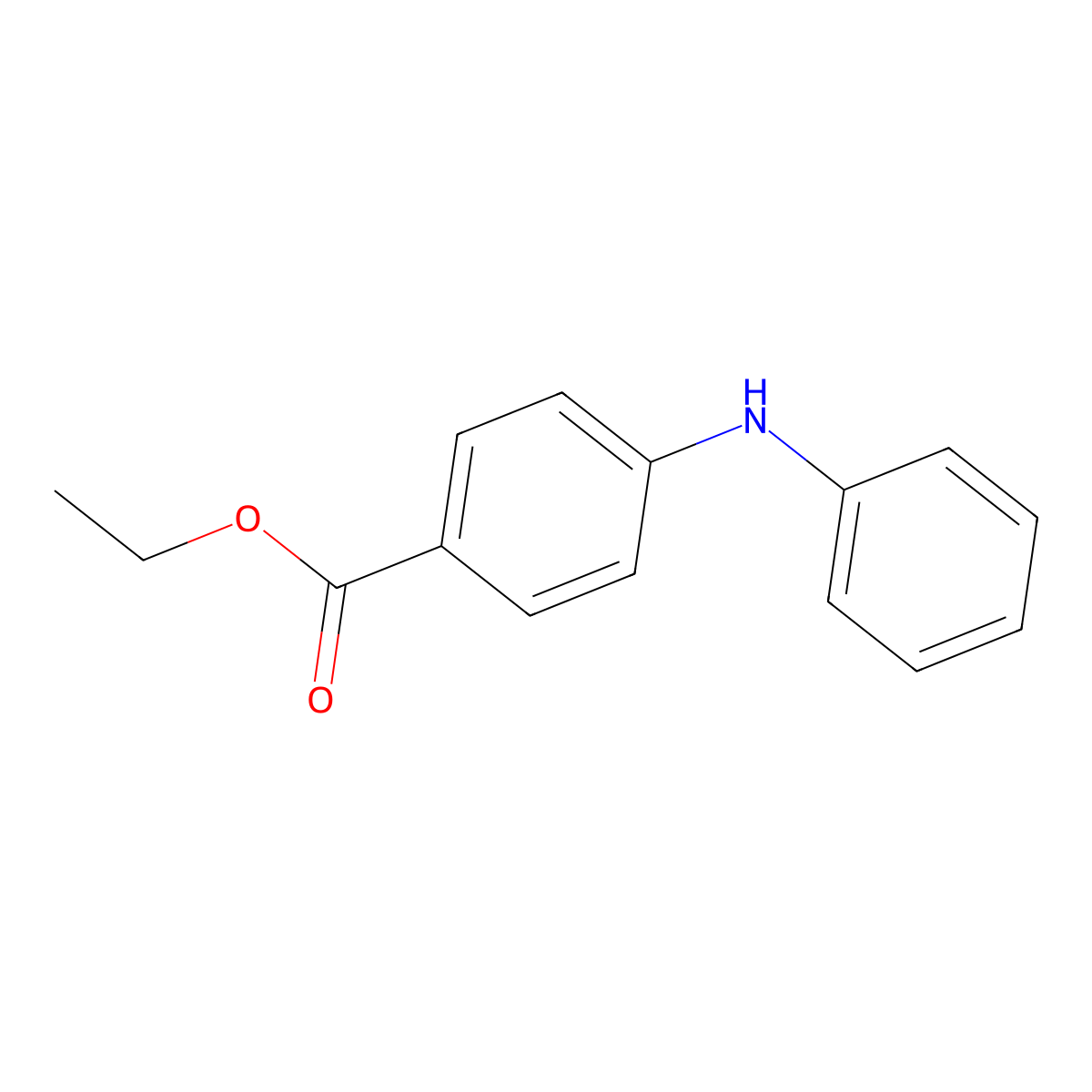 Ethyl 4-(phenylamino)benzoate molecular structure, CAS 64878-66-6