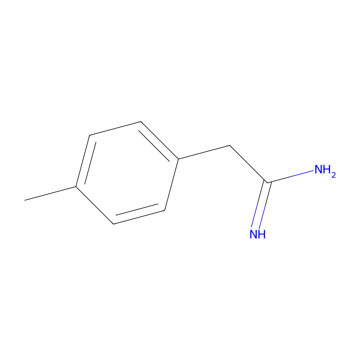 2-(4-Methylphenyl)ethanimidamide molecular structure, CAS 6488-02-4