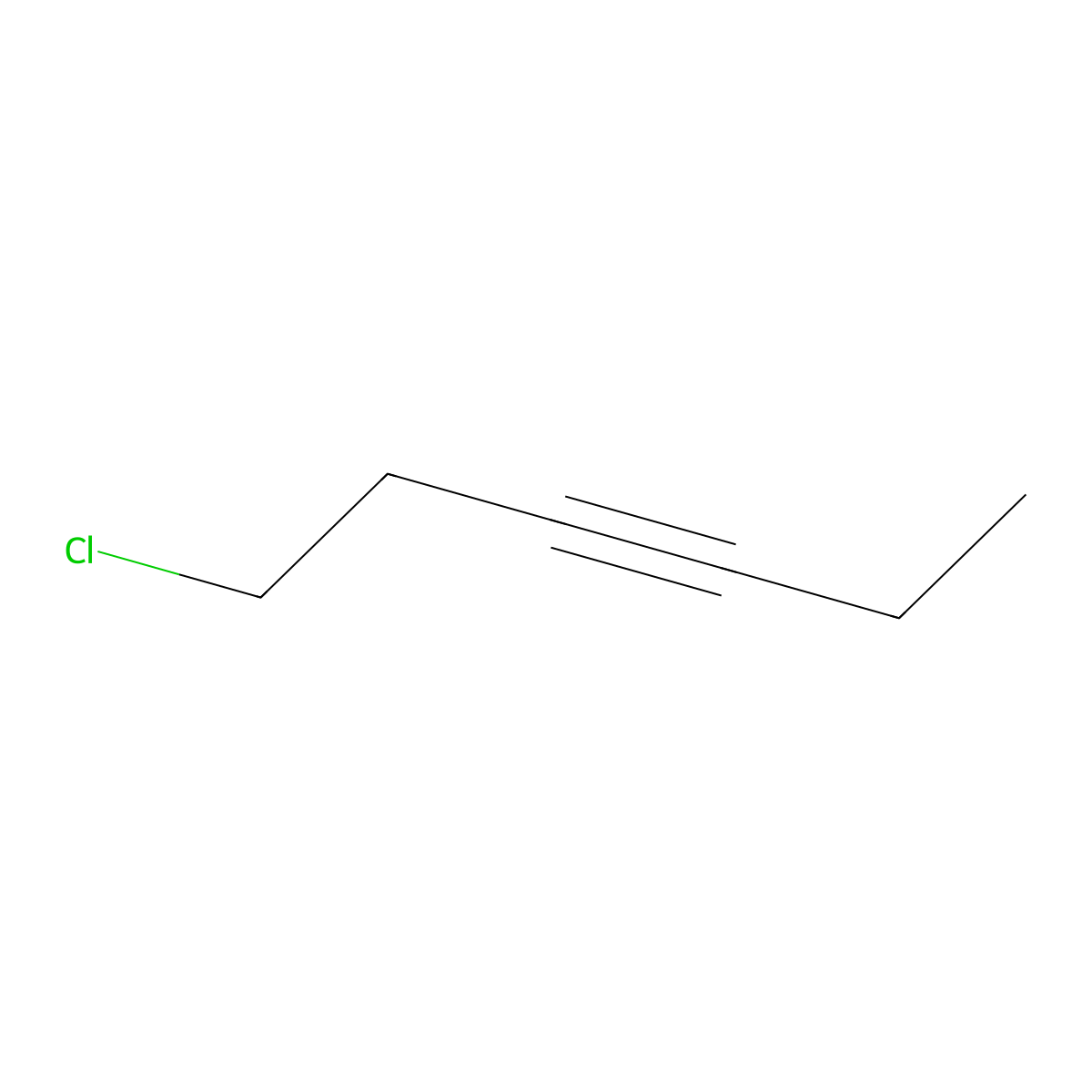 1-Chlorohex-3-yne molecular structure, CAS 64881-34-1