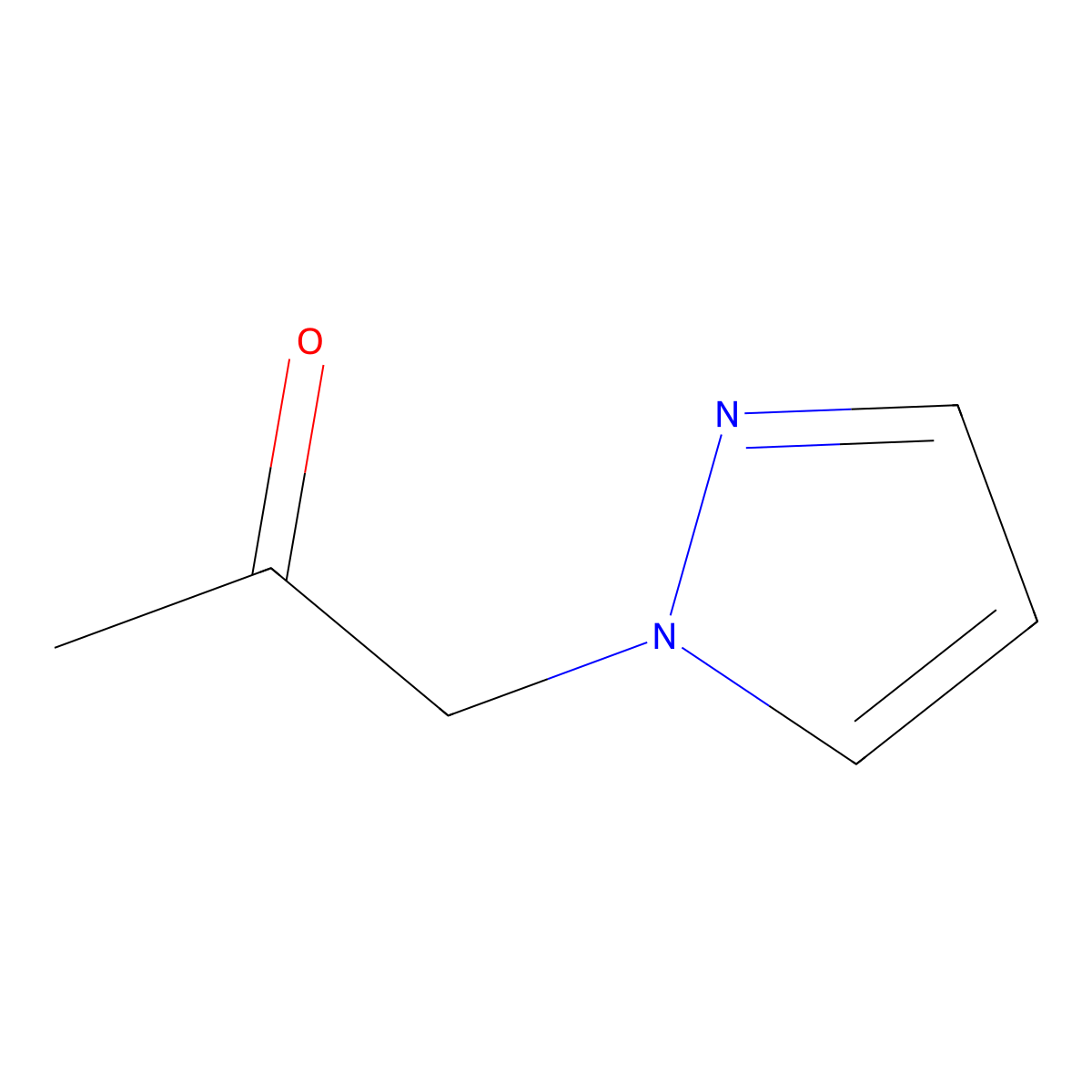 1-(1H-pyrazol-1-yl)propan-2-one molecular structure, CAS 64882-48-0