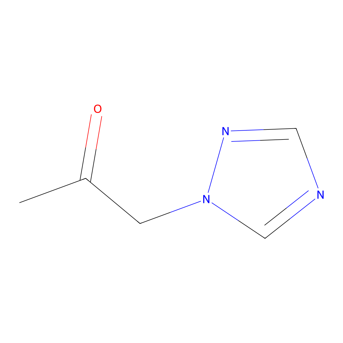 1-(1H-1,2,4-triazol-1-yl)propan-2-one molecular structure, CAS 64882-52-6