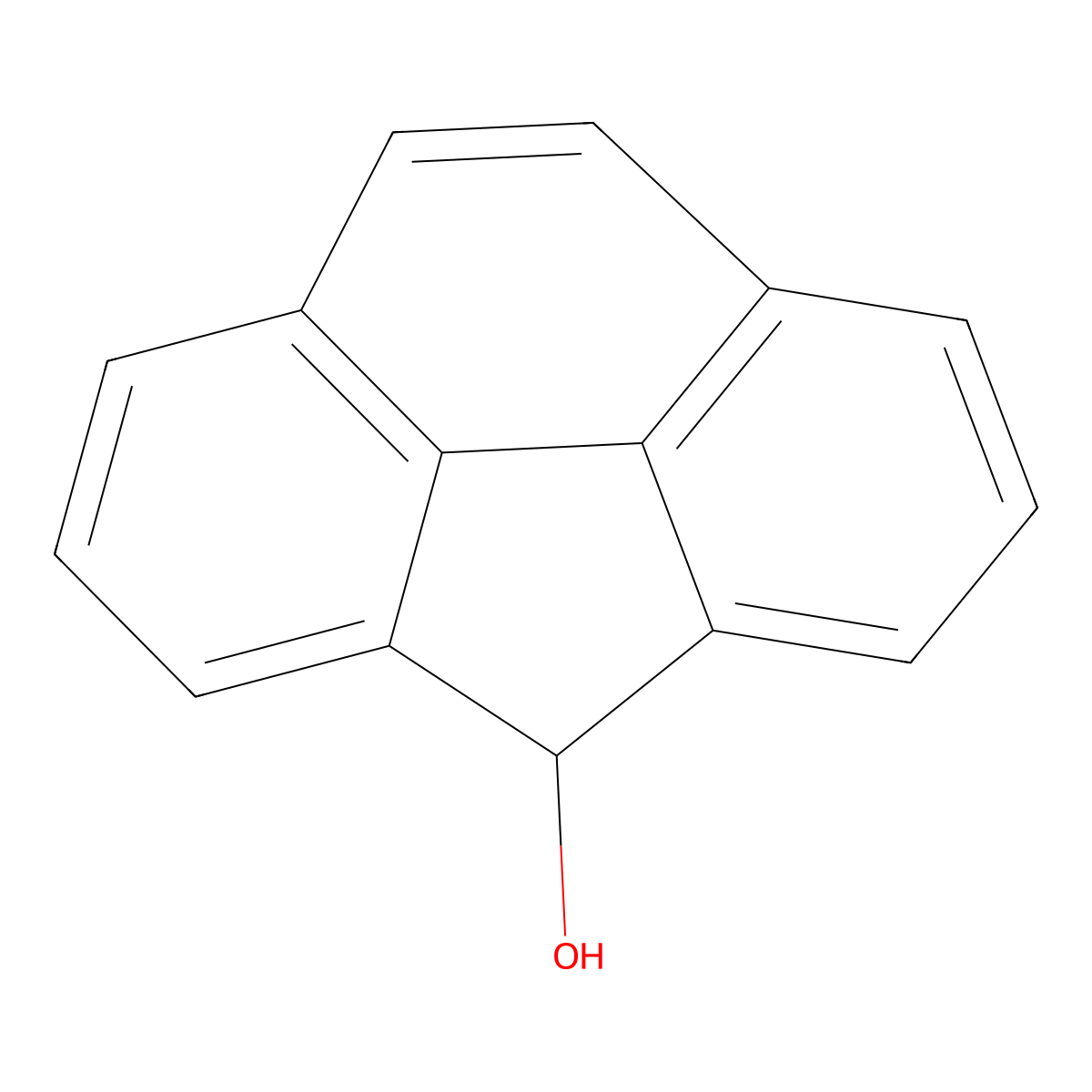 4H-Cyclopenta(def)phenanthren-4-ol molecular structure, CAS 64884-42-0