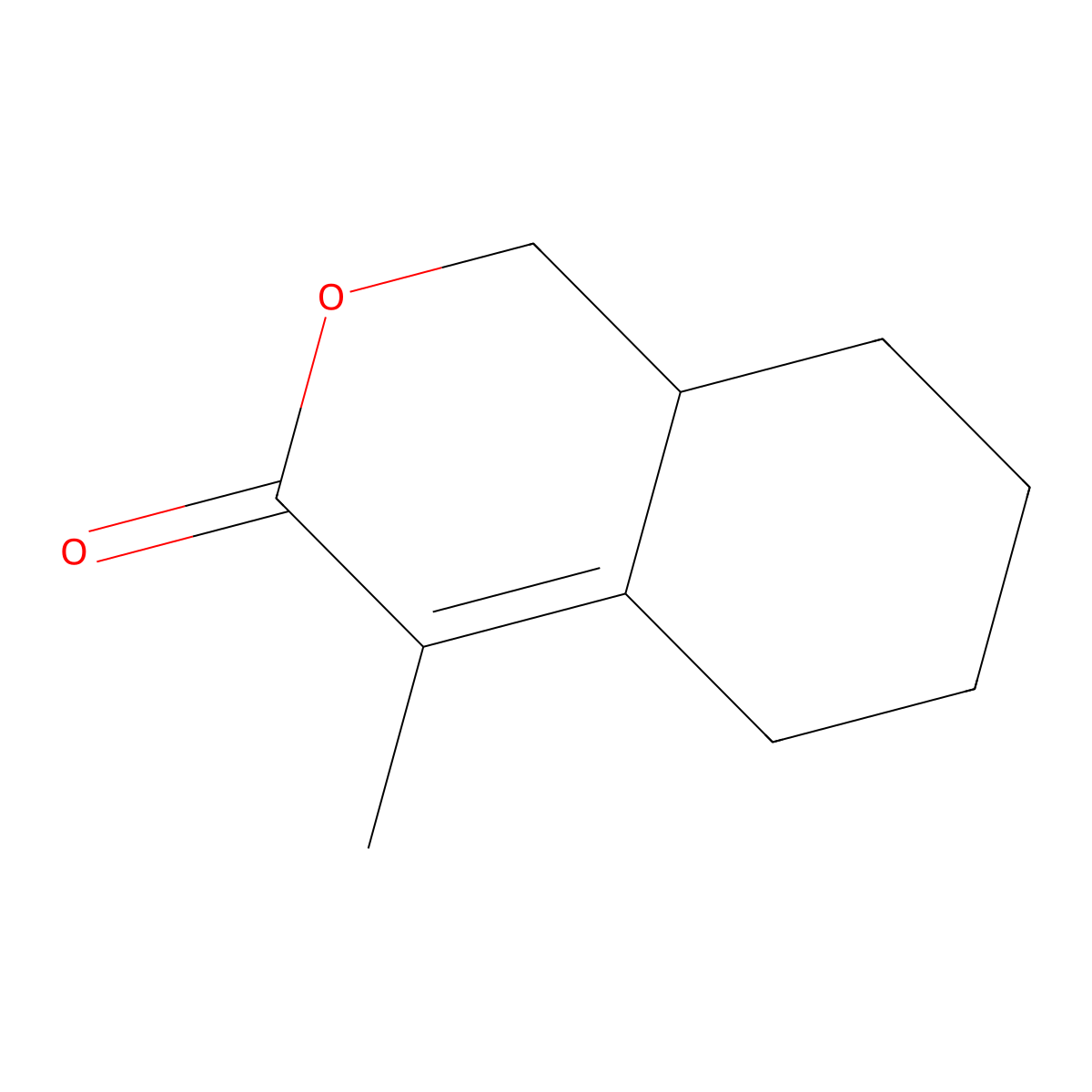 4-Methyl-1,5,6,7,8,8a-hexahydro-3H-2-benzopyran-3-one molecular structure, CAS 64884-47-5