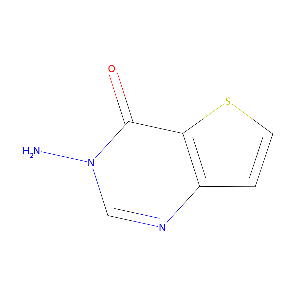 3-Aminothieno[3,2-d]pyrimidin-4(3H)-one molecular structure, CAS 648859-53-4