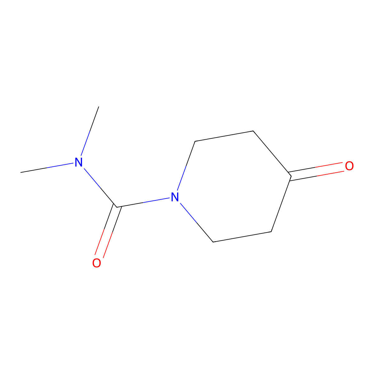 N,N-dimethyl-4-oxopiperidine-1-carboxamide molecular structure, CAS 648895-43-6