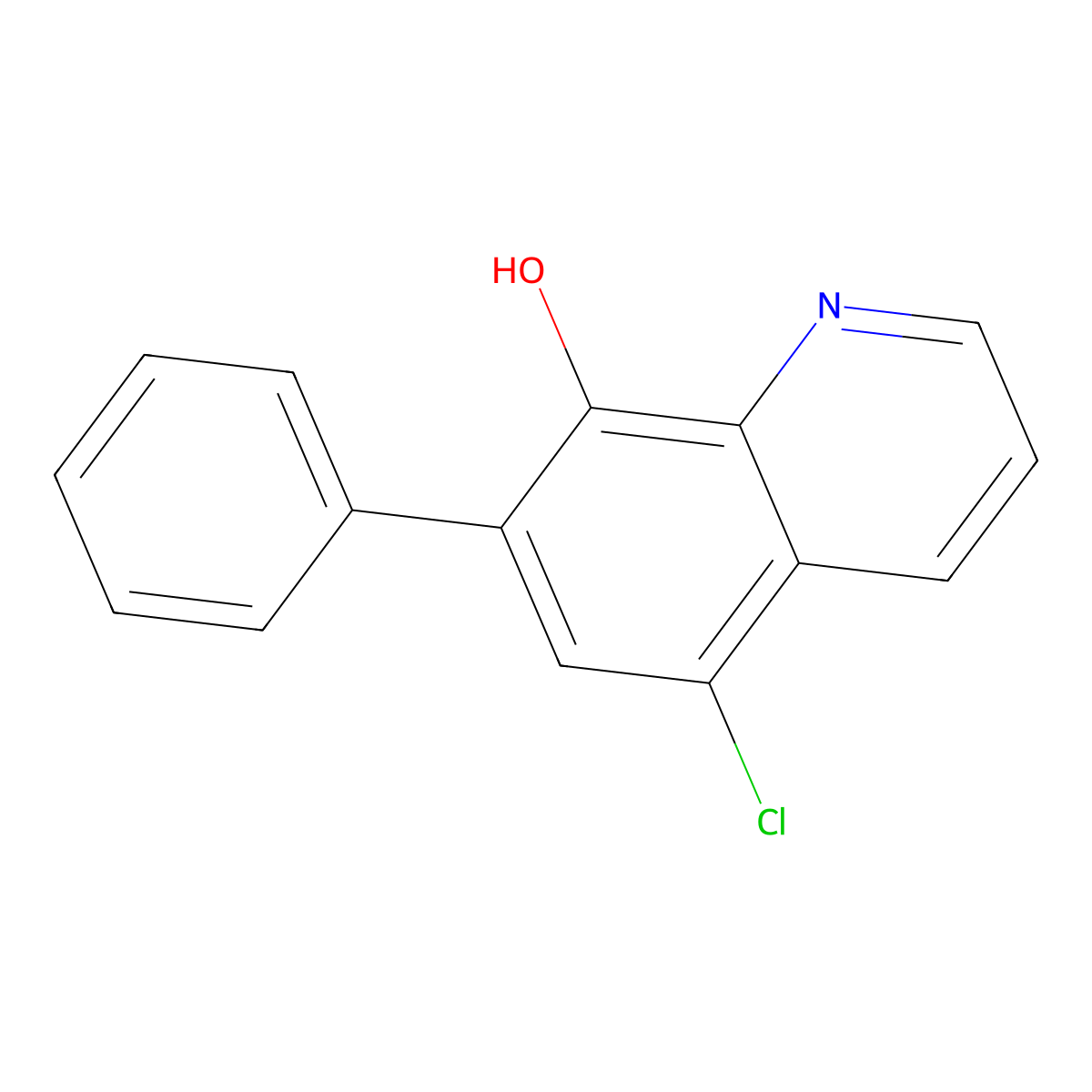 5-Chloro-7-phenylquinolin-8-ol molecular structure, CAS 648896-36-0