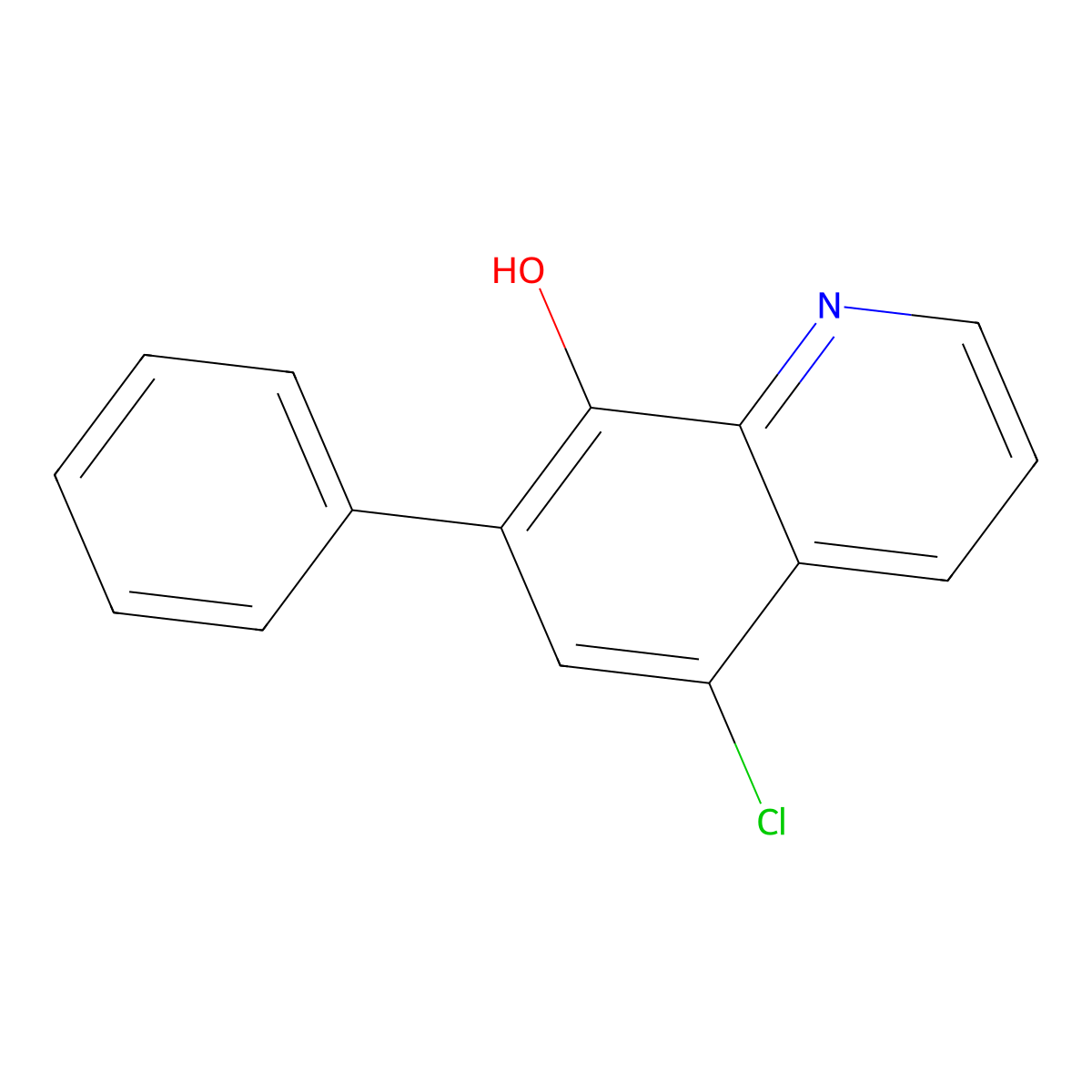 5-Chloro-7-phenylquinolin-8-ol molecular structure, CAS 648896-36-0