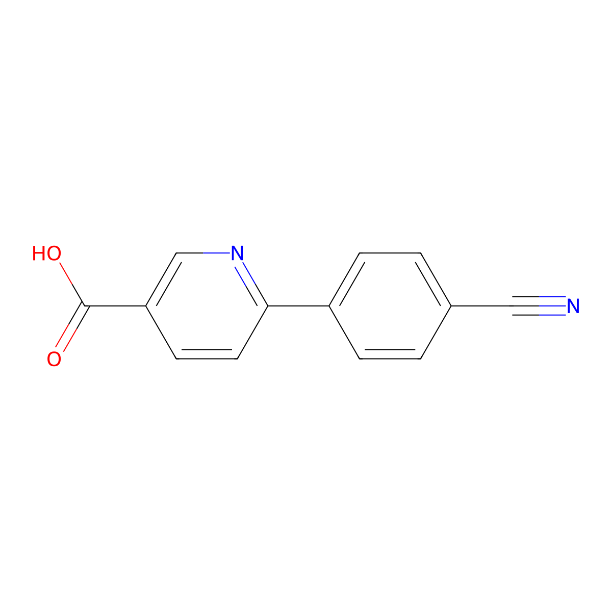 6-(4-Cyanophenyl)nicotinic acid molecular structure, CAS 648898-18-4