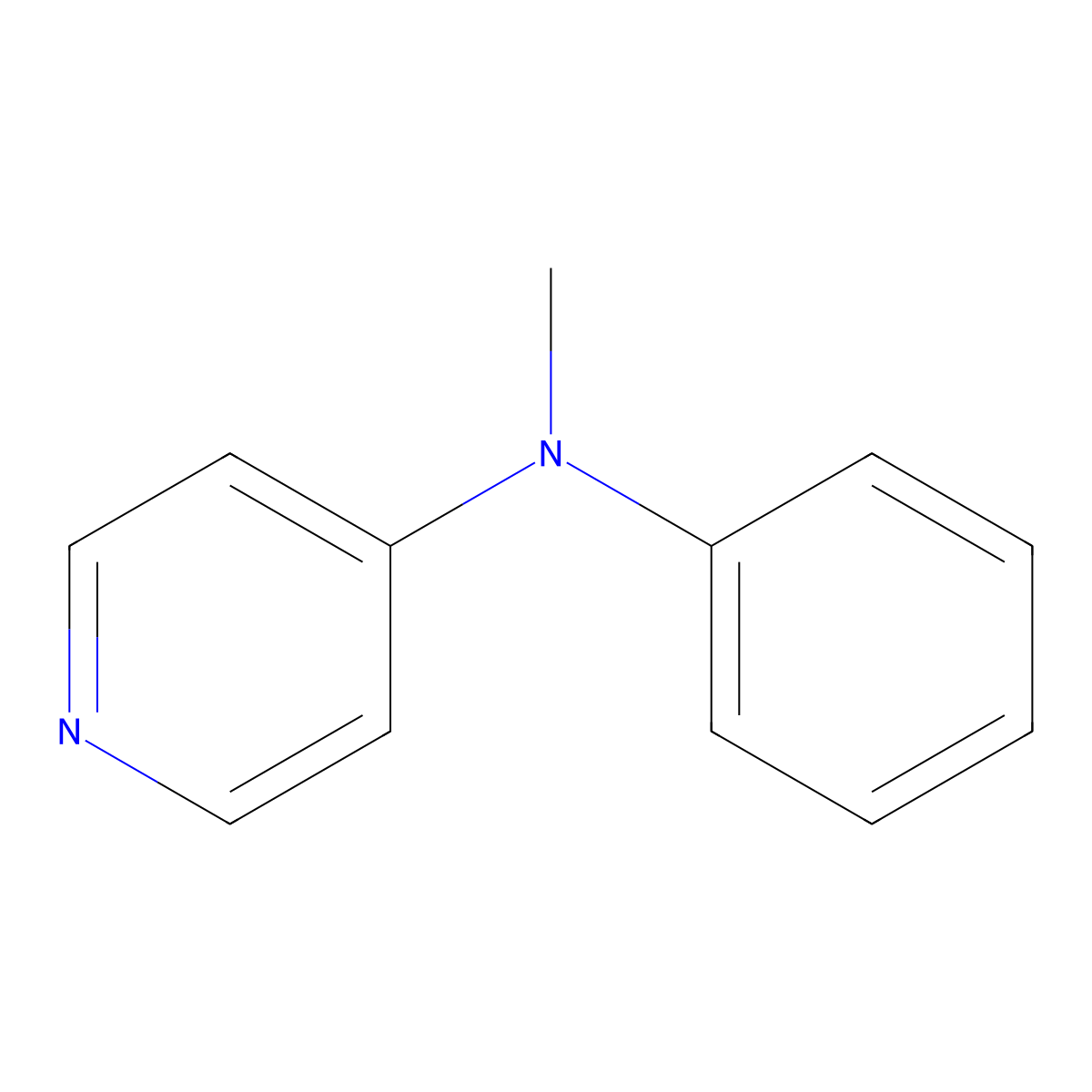 N-Methyl-N-phenylpyridin-4-amine molecular structure, CAS 64890-22-8