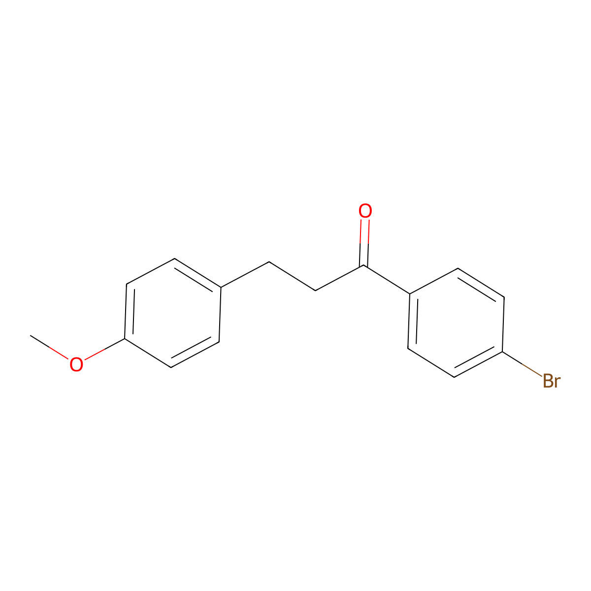 1-(4-Bromophenyl)-3-(4-methoxyphenyl)propan-1-one molecular structure, CAS 648903-46-2